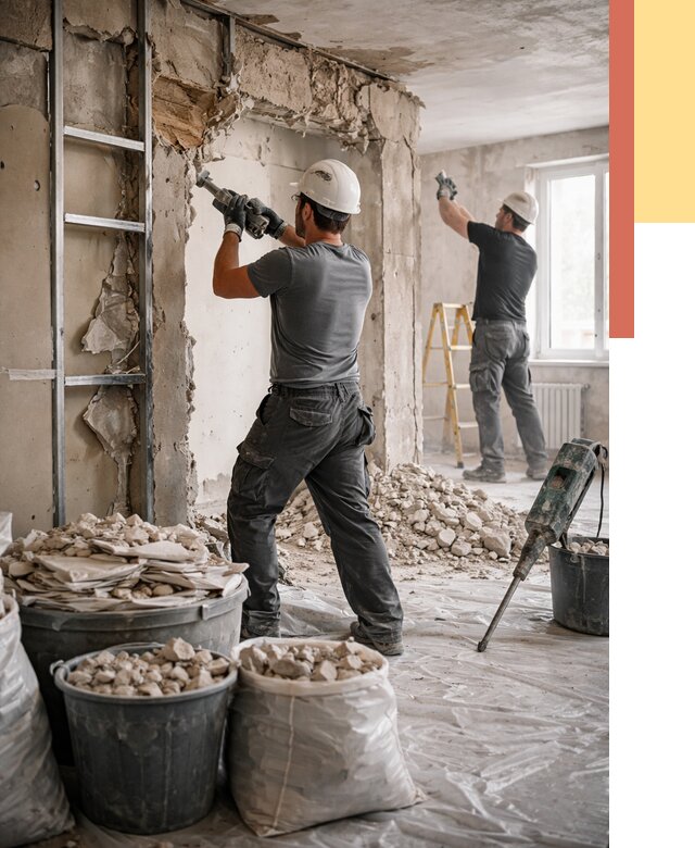 Демонтажные работы в Иваново от 2790 руб. — услуги и цена под ключ | ОТДЕЛОЧНИК-Внв