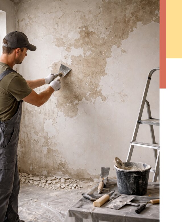 Снятие старой шпаклевки в Иваново от 1911 руб. — быстро и недорого | ОТДЕЛОЧНИК-Внв