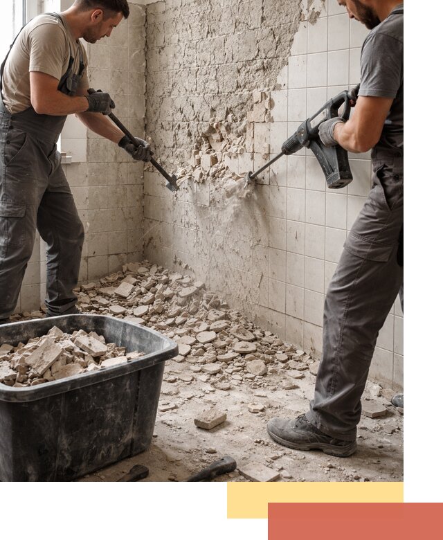 Демонтаж плитки со стен в Иваново быстро и аккуратно