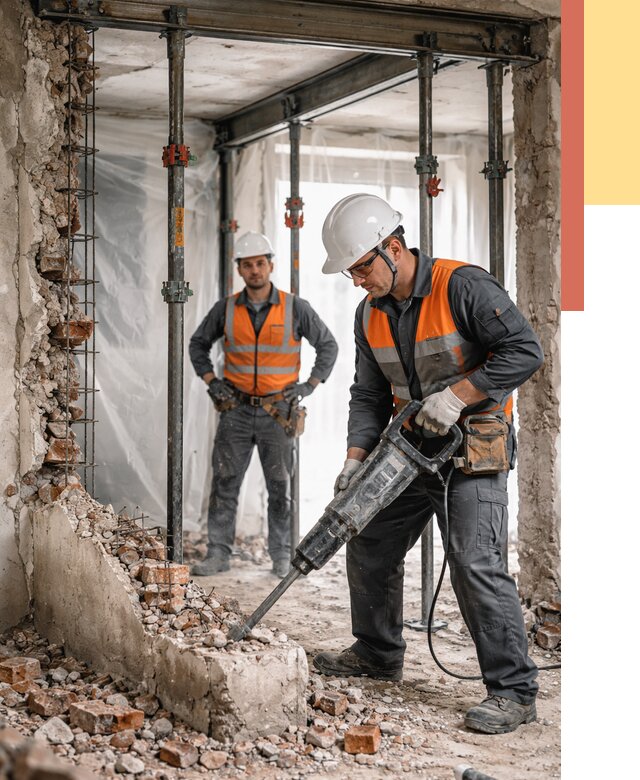 Снос несущих стен в Иваново от 10590 руб. — демонтаж несущей стены под ключ | ОТДЕЛОЧНИК-Внв