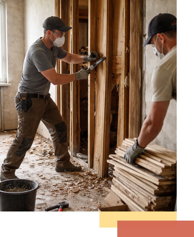 Демонтаж деревянных перегородок в Иваново быстро и аккуратно