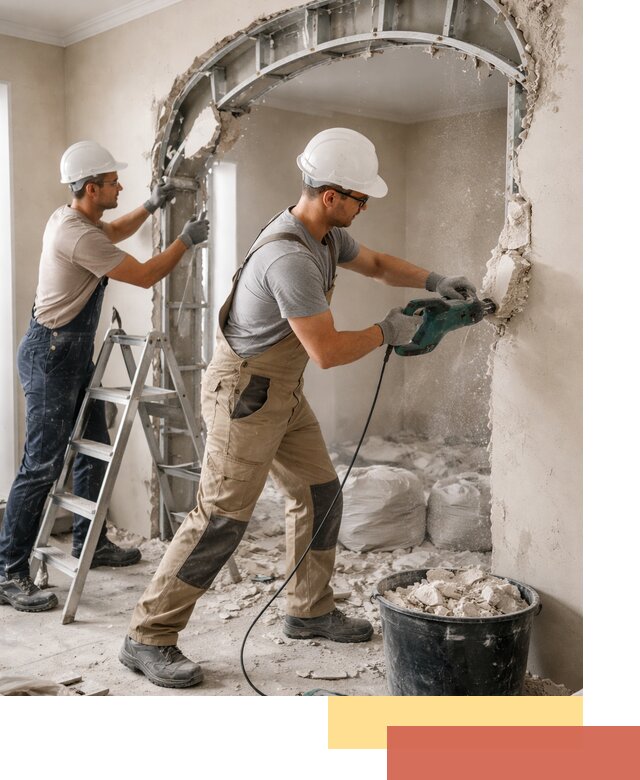 Демонтаж гипсокартонной арки в Иваново быстро и аккуратно