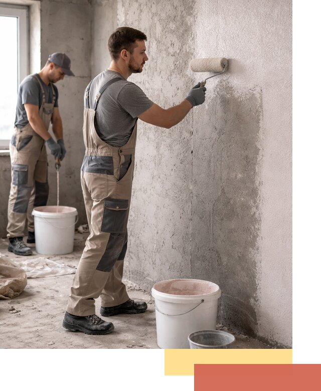 Нанесение бетоноконтакта на стены в Иваново для последующей отделки