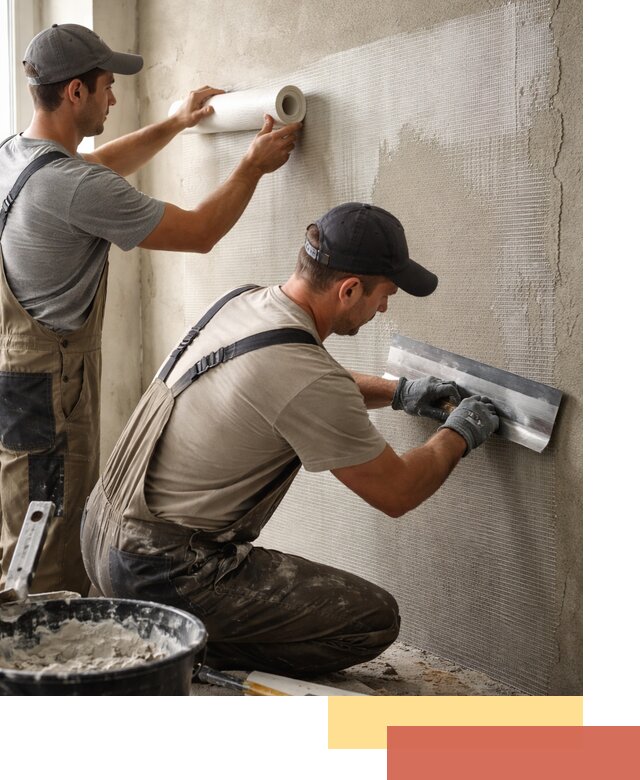 Армирование стен стеклосеткой в Иваново для прочной отделки