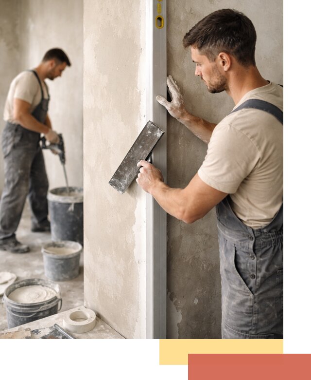 Выведение углов стен в Иваново: монтаж и оштукатуривание