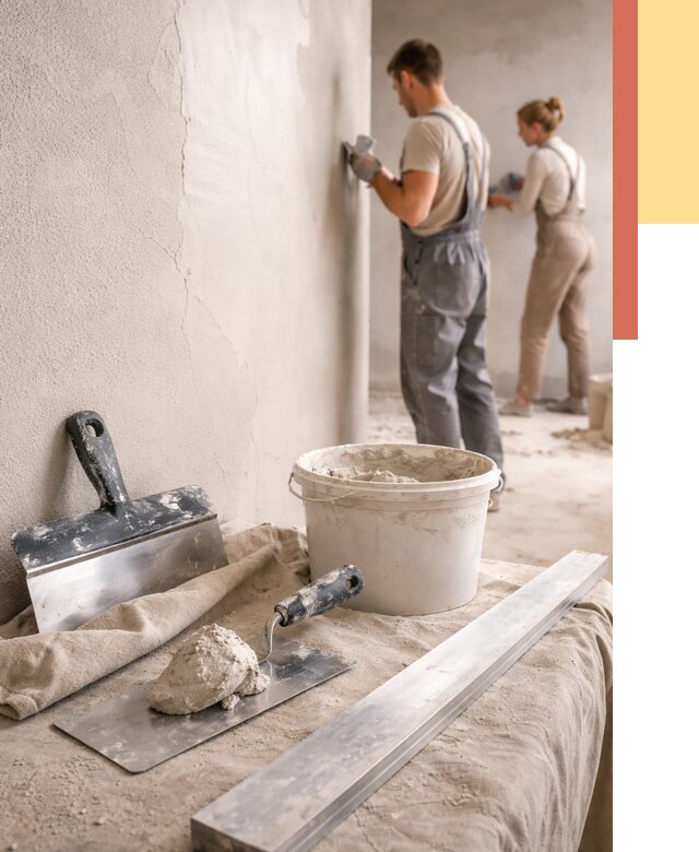 Штукатурка стен гипсовая в Иваново от 4649 руб/м2 — быстро и недорого | ОТДЕЛОЧНИК-Внв