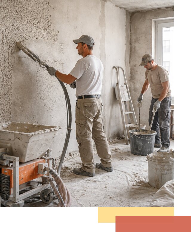 Машинная штукатурка стен в Иваново — быстро и качественно