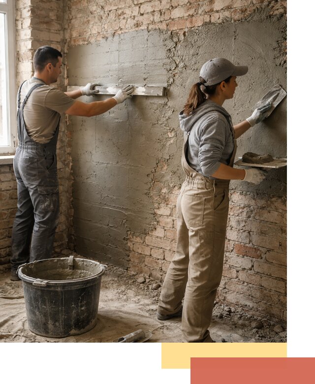 Штукатурка кирпичных стен в Иваново — качественно и надежно