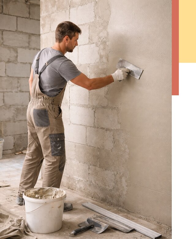 Штукатурка стен из газобетона в Иваново от 2170 руб./м2 — быстро и недорого | ОТДЕЛОЧНИК-Внв