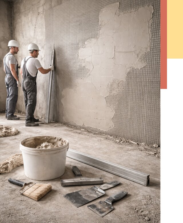 Штукатурка стен по сетке в Иваново от 5683 руб./м2 — быстро и недорого | ОТДЕЛОЧНИК-Внв