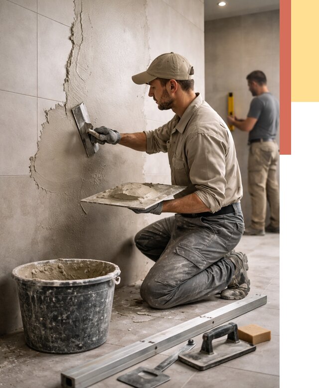 Штукатурка стен в ванной в Иваново от 4649 руб./м² — выравнивание под ключ | ОТДЕЛОЧНИК-Внв