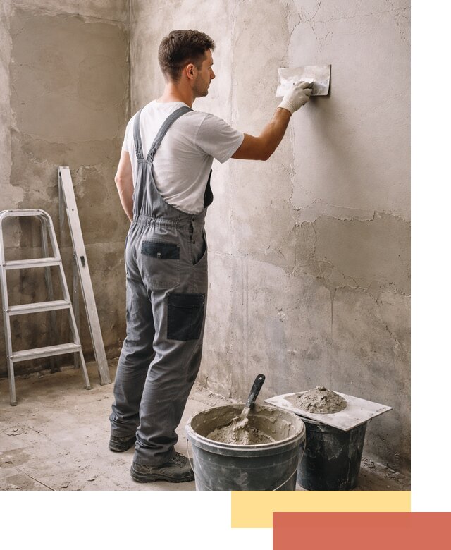 Штукатурка стен в ванной под ключ в Иваново