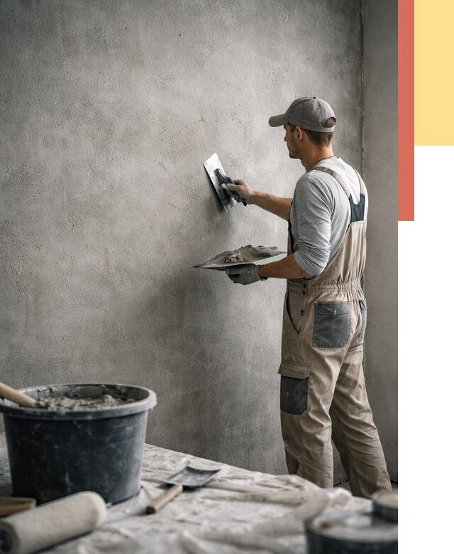 Декоративная штукатурка под бетон в Иваново от 2583 руб./м² — нанесение под ключ | ОТДЕЛОЧНИК-Внв