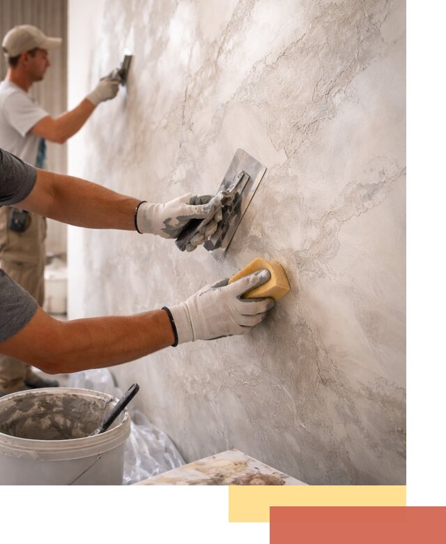 Декоративная штукатурка под мрамор в Иваново для стен и потолков