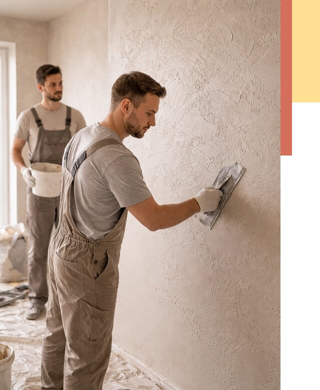 Фактурная штукатурка стен в Иваново от 4339 руб./м² — заказать под ключ | ОТДЕЛОЧНИК-Внв