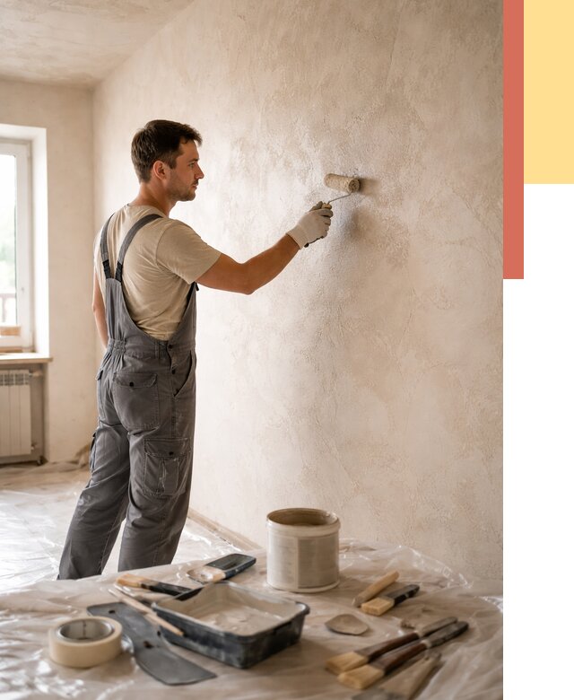 Нанесение лессирующей краски по декоративке в Иваново от 1808 руб. | ОТДЕЛОЧНИК-Внв