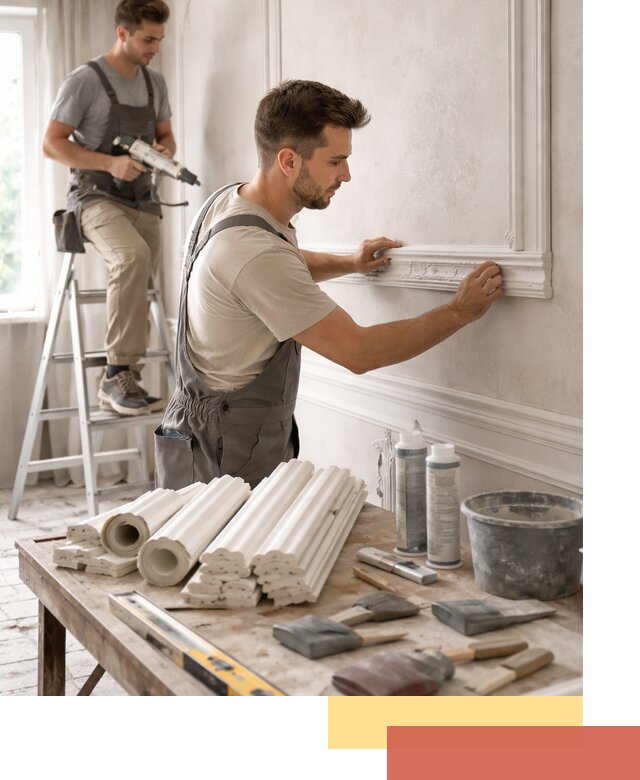 Монтаж лепнины на стены в Иваново профессионально и качественно