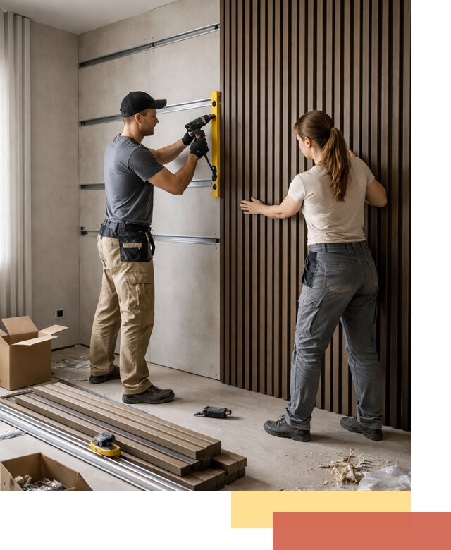 Монтаж реечных панелей на стены в Иваново