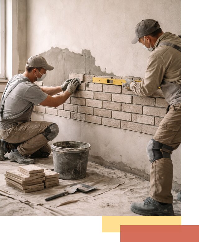 Монтаж декоративного кирпича профессионально в Иваново