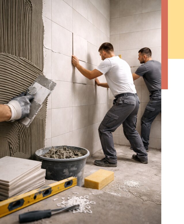 Укладка плитки на стены в Иваново от 878 руб. — качественно и недорого | ОТДЕЛОЧНИК-Внв