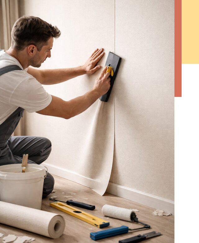 Поклейка виниловых обоев в Иваново от 4649 руб. | Быстро и недорого — ОТДЕЛОЧНИК-Внв