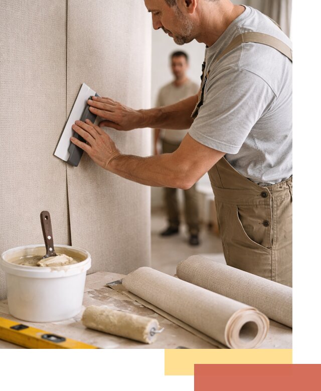 Поклейка текстильных обоев в Иваново профессионально и аккуратно