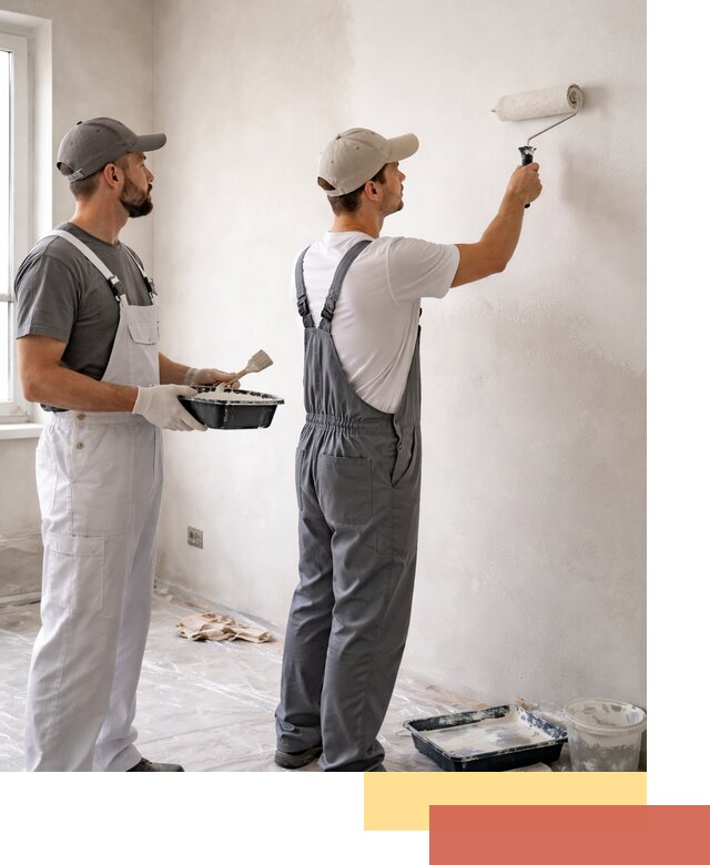 Покраска стен водоэмульсионной краской в Иваново