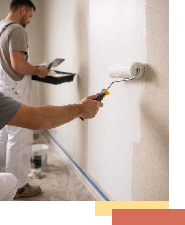 Покраска стен акриловой краской профессионально в Иваново