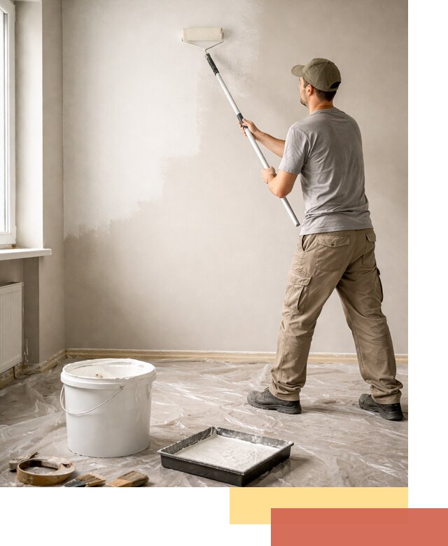 Покраска стен латексной краской в Иваново качественно и быстро