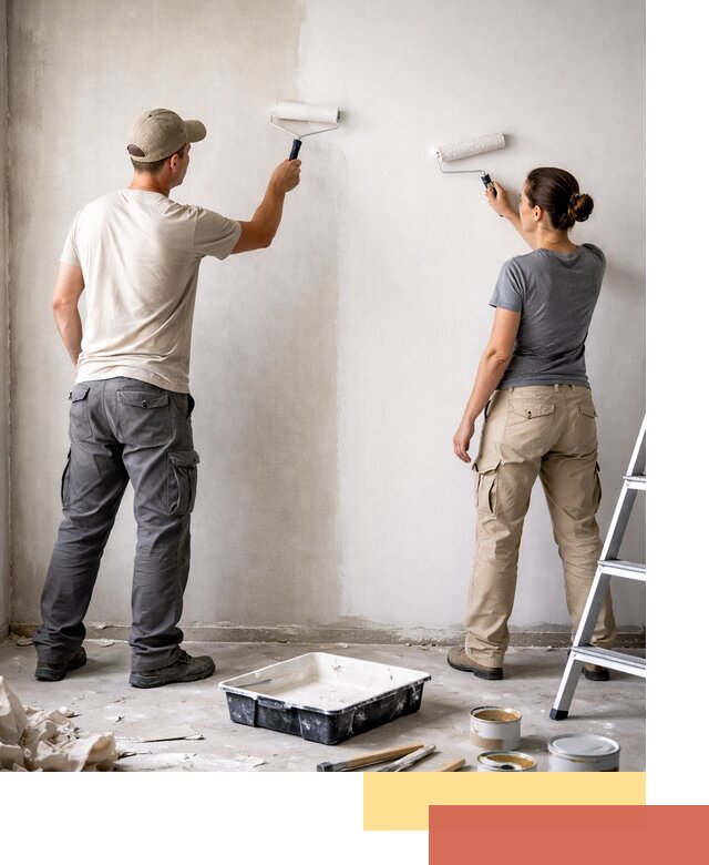 Окраска стен по стеклохолсту в Иваново качественно и долговечно