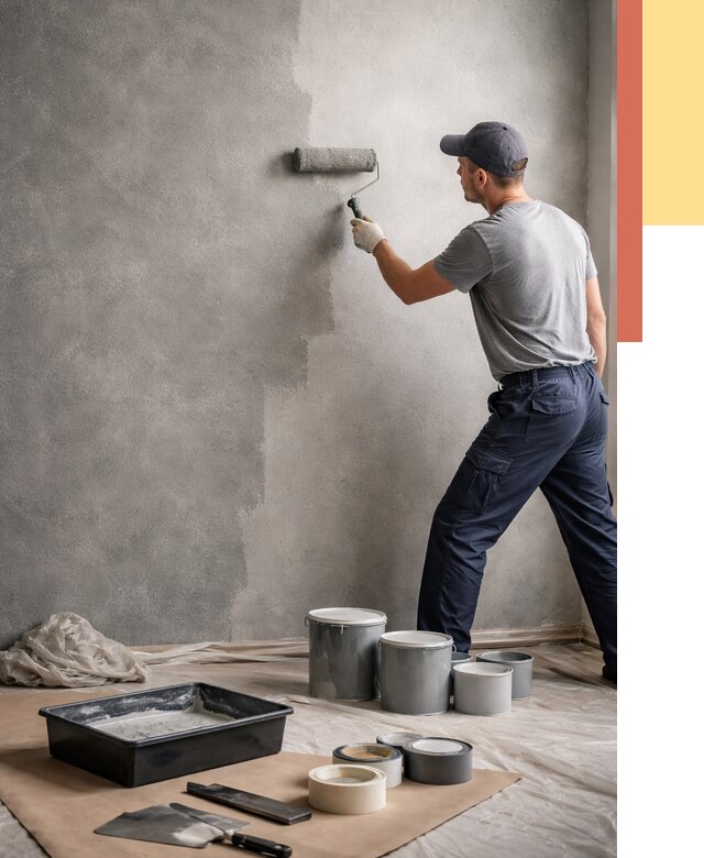 Покраска стен под бетон в Иваново от 672 руб. за м2 — быстро и недорого | ОТДЕЛОЧНИК-Внв