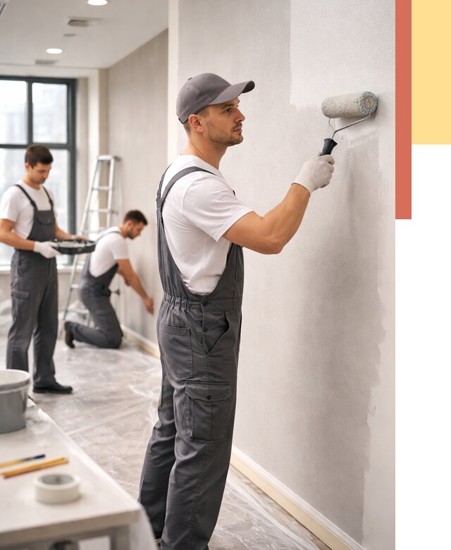 Покраска стен в офисе в Иваново от 8782 руб. — быстро и недорого | ОТДЕЛОЧНИК-Внв