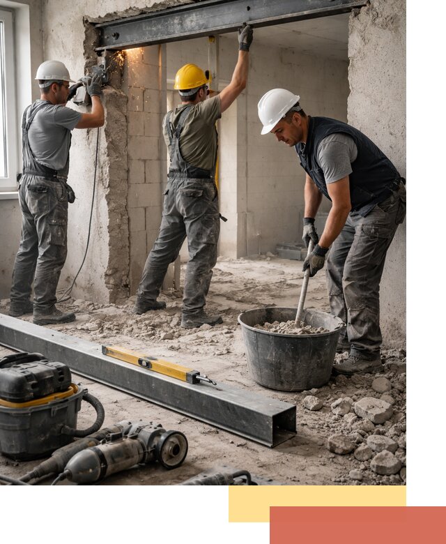 Создание проемов в стенах и несущих конструкциях в Иваново