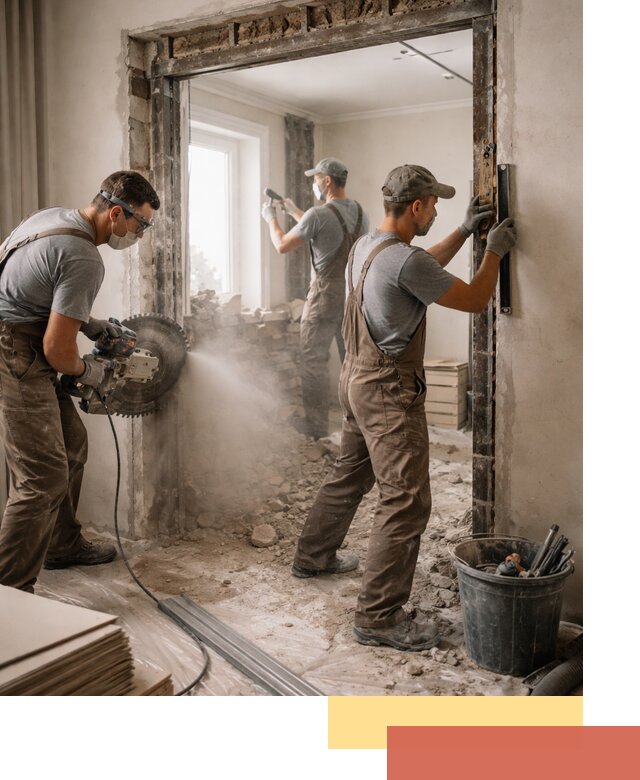 Расширение дверного проема под установку новой двери в Иваново