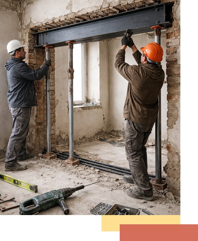 Усиление проема в стене в Иваново для расширения и безопасности