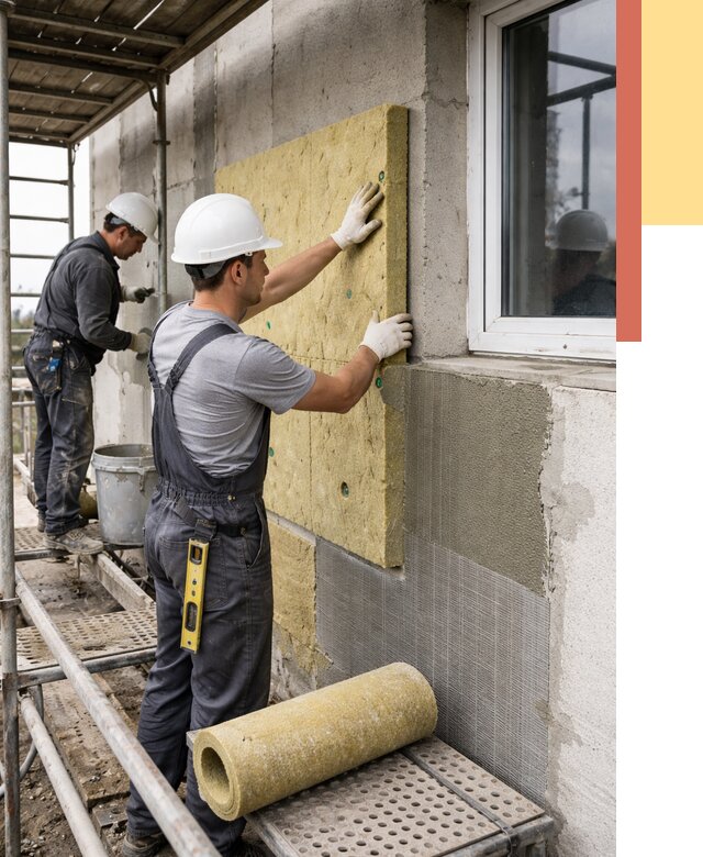 Утепление стен в Иваново от 4443 руб. под ключ — быстро и недорого | ОТДЕЛОЧНИК-Внв