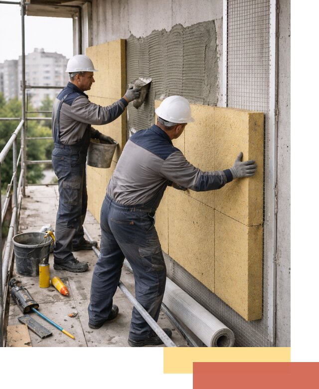 Утепление стен зданий и домов в Иваново качественно и надежно
