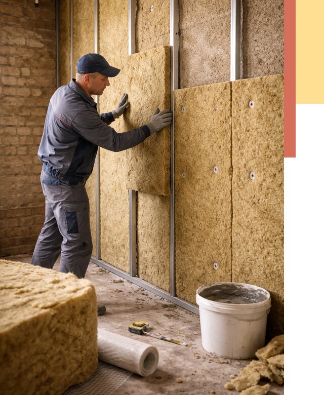 Утепление стен минватой в Иваново от 1395 руб./м2 — недорого и быстро | ОТДЕЛОЧНИК-Внв