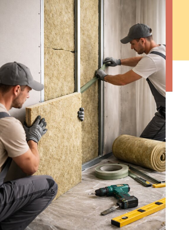 Шумоизоляция стен в Иваново под ключ от 1911 руб. | ОТДЕЛОЧНИК-Внв