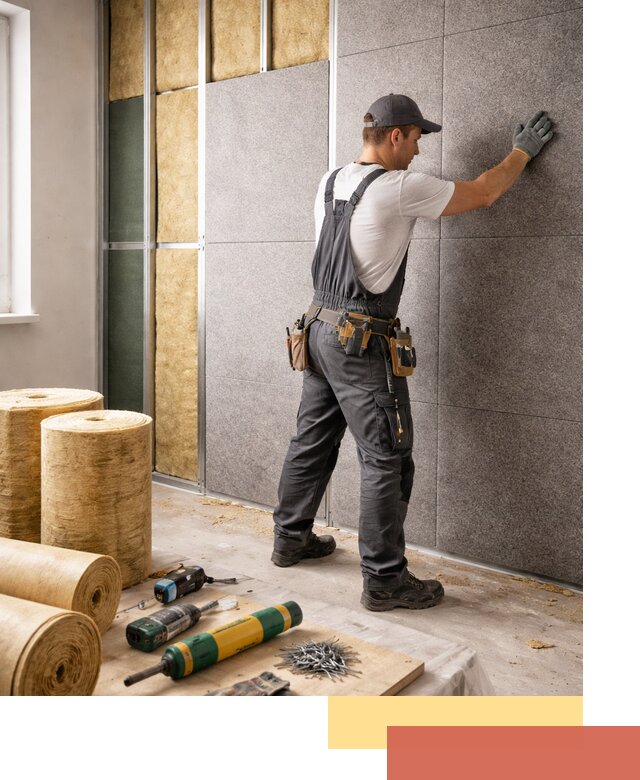 Профессиональная шумоизоляция стен в Иваново для квартиры и офиса