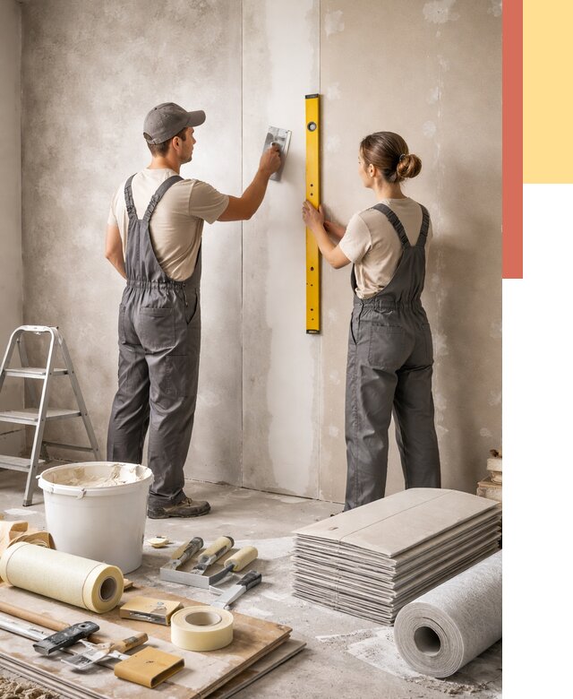 Отделка стен в Иваново от 1550 руб/м² — недорого, быстро, под ключ | ОТДЕЛОЧНИК-Внв