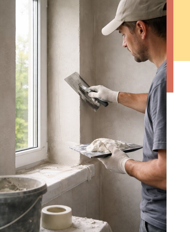 Штукатурка откосов в Иваново от 4649 руб/м² — услуги и выравнивание под ключ | ОТДЕЛОЧНИК-Внв