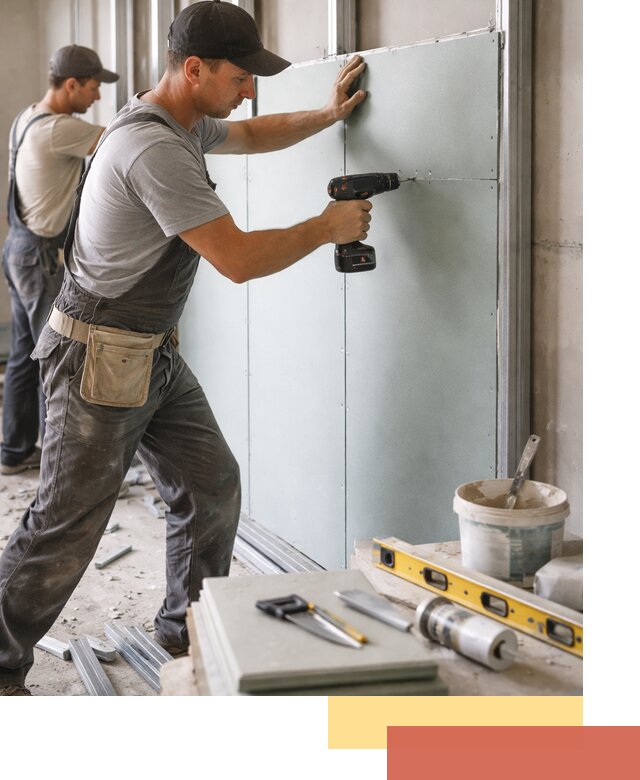 Кладка влагостойких перегородок ПГП в Иваново