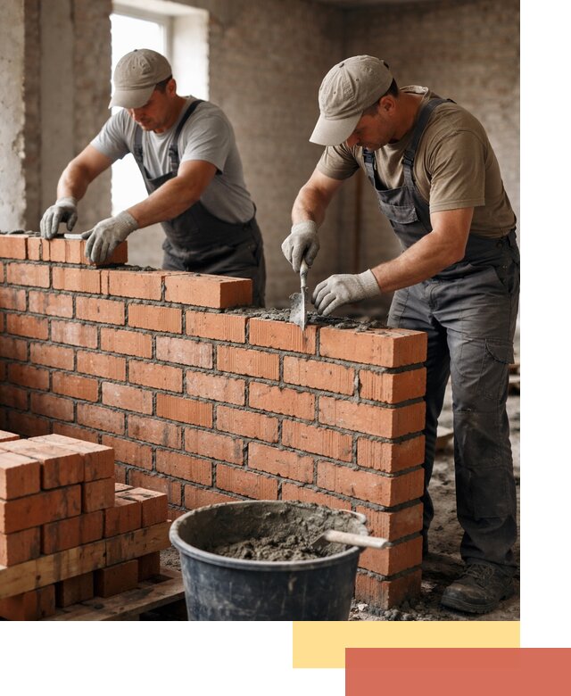 Кладка кирпичных перегородок под ключ в Иваново