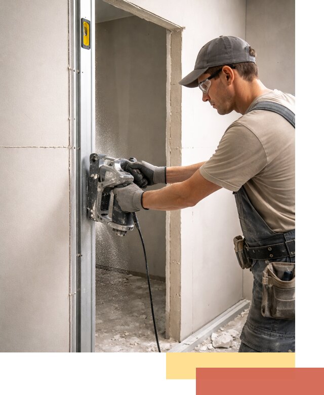 Устройство дверного проема в перегородке в Иваново