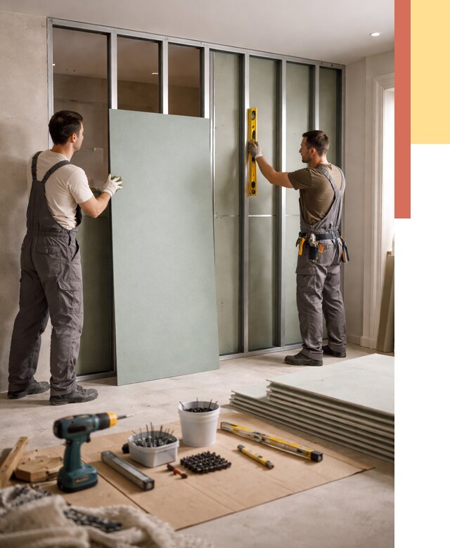 Перегородка из влагостойкого гипсокартона в Иваново от 4959 руб. — монтаж под ключ | ОТДЕЛОЧНИК-Внв