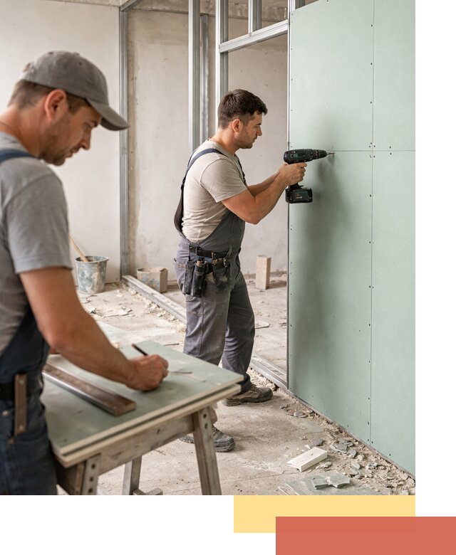 Перегородки из влагостойкого гипсокартона под ключ в Иваново