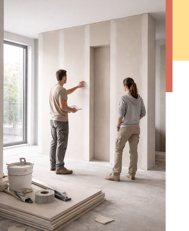 Зонирующая перегородка из гипсокартона в Иваново от 2893 руб. под ключ | ОТДЕЛОЧНИК-Внв