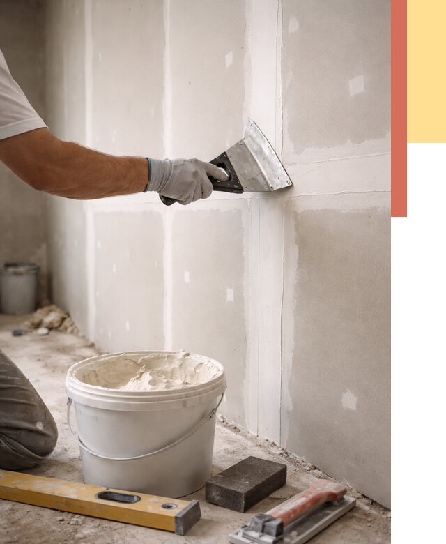 Шпаклевка перегородок из гипсокартона в Иваново от 2583 руб. — услуги ОТДЕЛОЧНИК-Внв