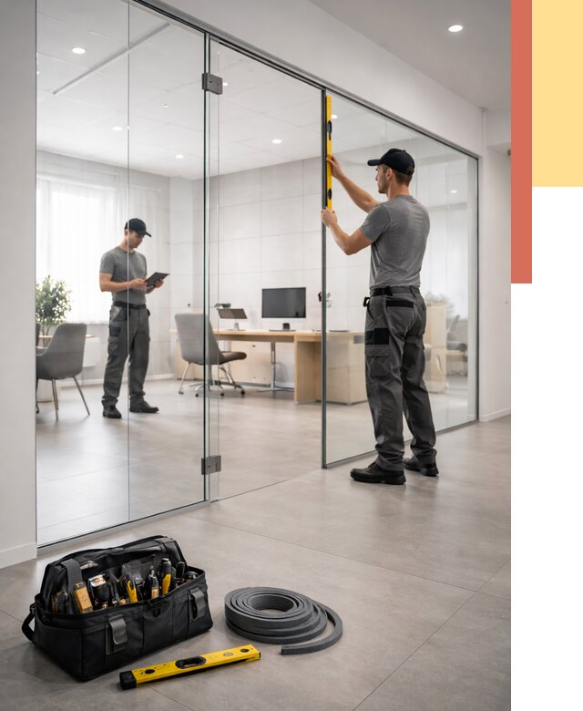 Цельностеклянные перегородки под ключ в Иваново от 9815 руб. — монтаж и цены | ОТДЕЛОЧНИК-Внв